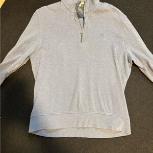 Men's Gray Quarter-Zip Sweater